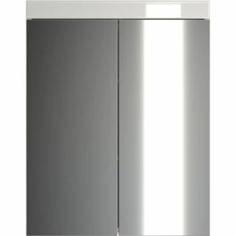 Trendteam AUC4251014141975 Mueble de Baño AMANDA 2 Puertas con Espejo L60xP17xH77 cm Blanco