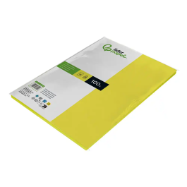 Liderpapel Papel Color A4 80gr Limón Paquete de 100 Hojas