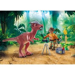 Playmobil 71822 Observación de Stygimoloch Dinos con Investigador, Prismáticos, Cámara, Trípode y Ficha +4 años