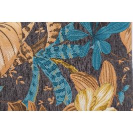 DKD Home Decor Cabecero Cama Tropical Hojas 10 x 60 x 160 cm Poliester Madera MDF