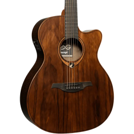 LAG Guitarra Acústica Auditorium Cutway A/E Sauvage Especia Electroacústica Folk Tapa Sólida Brankowood Acabado Satinado Relic Cutaway Precio: 562.38864. SKU: B1K9NVZLH6