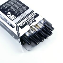 Rotulador permanente Pentel Maxiflo NLF50 Negro (12 Unidades)