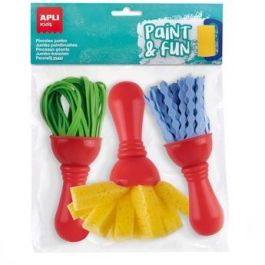 Apli Pinceles Paint&Fun Maxi Goma Eva Y Esponja Paint & Fun Bolsa De 3 C-Surtidos Precio: 5.50000055. SKU: B1HYNY6NDP