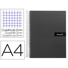 Cuaderno Espiral Liderpapel A4 Micro Crafty Tapa Forrada 120H 90 gr Cuadro 5 mm 5 Bandas 4 Colores Color Negro Precio: 9.0749998427. SKU: B149GY44TK