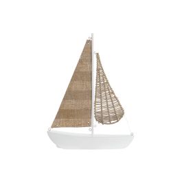 DKD Home Decor Hangzhou design 26b Decoracion Mediterraneo Blanco Natural 5.6 x 38 x 29 cm (4 Unidades)