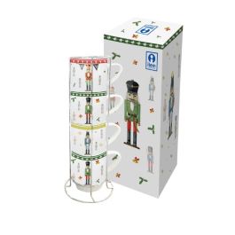 DKD Home Decor Mug Navidad Cascanueces Fantasía Set de 4 Porcelana Multicolor Blanco Aptas para Microondas y Lavavajillas Precio: 10.18578. SKU: B15VBGMYTL