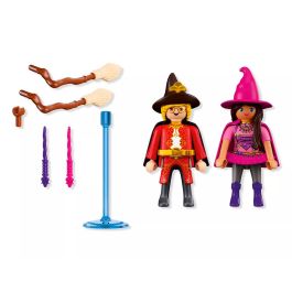 Playmobil Duo Pack Bruja y Mago con Accesorios - Figuras de Fantasía para Niños de 4 a 10 Años