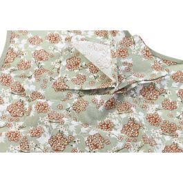 DKD Home Decor Ivy&daisy 2022 Delantal Tradicional de Algodón Verde Beige 108 x 60 cm Set de 2