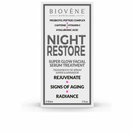 Biovène NIGHT RESTORE super glow facial serum treatment 30 ml - Serum Antiarrugas Antiedad Efecto Flash Luminosidad Precio: 5.59000035. SKU: B1FVFPL74B