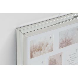 DKD Home Decor Marco Multifoto Tradicional Dorado Plateado 5 Fotos 47 x 40 x 2 cm