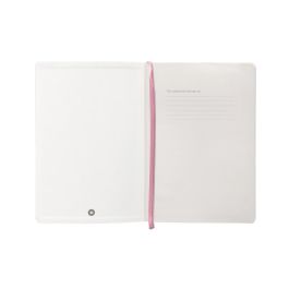 Cuaderno Con Gomilla Antartik Notes Tapa Blanda A5 Hojas Rayas Rosa Pastel 80 Hojas 80 gr Fsc