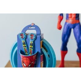 Spiderman CZ11313 Set de Comida Fácil 5 Piezas Infantil: Plato, Bol, Vaso, Tenedor y Cuchara Libre BPA para Niños +4 años Spiderman CZ11313 Set de Comida Fácil 5 Piezas Infantil: Plato, Bol, Vaso, Tenedor y Cuchara Libre BPA para Niños +4 años