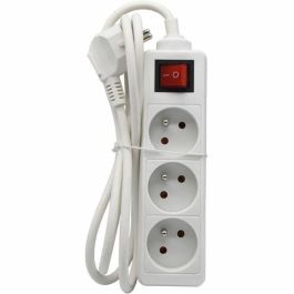 GAO AUC4004282473145 Regleta Eléctrica Doméstica, Base Múltiple de 3 Tomas 2P+T, con Interruptor, Certificación NF