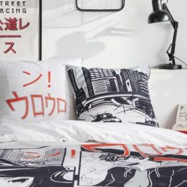 Juego de cama - HOY - JAVA - 2 personas - 240x220 cm - Algodón - Estampado manga - Blanco Juego de cama - HOY - JAVA - 2 personas - 240x220 cm - Algodón - Estampado manga - Blanco