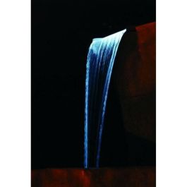 Ubbink Niagara 60 Hoja de Agua Cascada Acero Inoxidable 304 con Iluminación LED 35 Blancos para Estanque - 60 cm Ancho