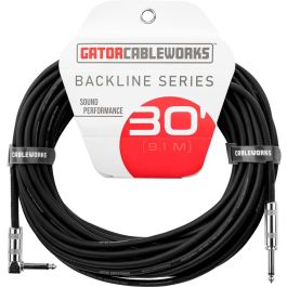 Cableworks Cable de Instrumento Jack Recto/Jack Acodado - 9 metros