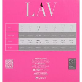 Empire Set 6 Copas Agua 340 cc (4 Cajas)