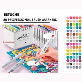 Alex Bog Rotuladores Canvas Luxe Professional Brush Market Doble Punta Biselada-Pincel C-Surtidos Estuche 80 Ud Precio: 37.6899996. SKU: B1FZ73YJVY