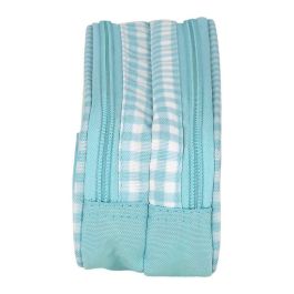 Estuche Escolar BlackFit8 Fly with me Blanco Azul cielo 21 x 8 x 6 cm Estuche Escolar BlackFit8 Fly with me Blanco Azul cielo 21 x 8 x 6 cm
