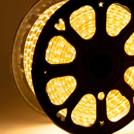 Tira LED 120 LEDs/M 500W 4200K SMD5050 220VAC IP65 x50M 40.000H HO-220-120-50M-W