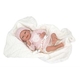 Muñecas Arias Muñeca Reborn Adriana con Manta y Chupete (Muñeco con Peso) 40 cm Español