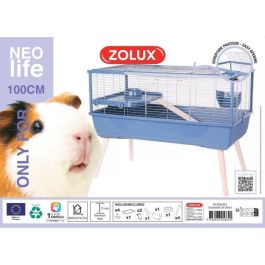 Jaula elevada para roedores - Zolux - Néolife - Para cobayas - 99 x 54 x 79 cm - Azul Jaula elevada para roedores - Zolux - Néolife - Para cobayas - 99 x 54 x 79 cm - Azul