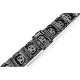 Digitus PDU IT Básica Trifásica Vertical 16A, 24x C13, 3x C19, Cable 3m IEC 60309, 0U Aluminio Negro