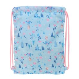 Bolsa Mochila con Cuerdas Frozen Ice magic Azul 26 x 34 x 1 cm