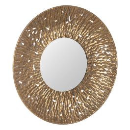 Espejo de pared Dorado Cristal Hierro 76,5 x 7 x 76,5 cm Espejo de pared Dorado Cristal Hierro 76,5 x 7 x 76,5 cm