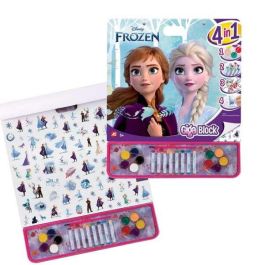 Libro de pegatinas para pintar giga block frozen 4 en 1