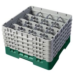 CAMBRO - 16S958-119 - Cesta de lavado 16 comp. 5 alturas - 10,9 cm Ø máx. - alt. máx. 25,8 cm - 50 x 50 x 30,8 cm - Verde sherwood Precio: 101.50000058. SKU: B1E9C244B8