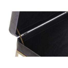 Descalzadora Glam DKD Home Decor Gris Dorado 40 x 47 x 80 cm Set de 2 Descalzadora Glam DKD Home Decor Gris Dorado 40 x 47 x 80 cm Set de 2