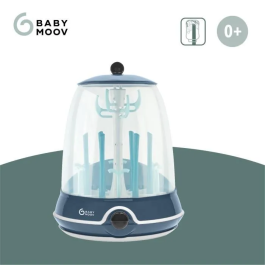Babymoov Turbo Steam (+) Esterilizador 2 en 1, Esteriliza Rápido, Gran Capacidad para 6 Botellas y Accesorios, Universal