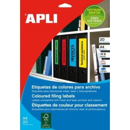 Etiquetas Adh.Impr.Apli A4 Para Archivo C.Romos Blister 20H Col.Verde 190X61 Mm 80 Uds.(01377) Precio: 10.58999986. SKU: B124YGVFWJ