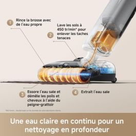 Mova AAAPW09039 X4 Pro Aspiradora - Lavado agua caliente, Antienredos, Autolimpieza 100°C, Succión 20 kPa