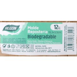 Set de 12 moldes para horno de papel Algon 15.3 x 4 cm (24 Unidades) Set de 12 moldes para horno de papel Algon 15.3 x 4 cm (24 Unidades)
