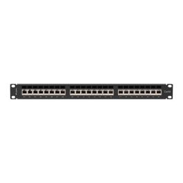 Lanberg PPSA-1024-B Patch Panel 24 Puertos Cat6a F/UTP (FTP) Montaje en Bastidor 1U Negro