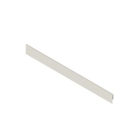 Herrajes Alk Perfil Metálico Qube Frontal H100 Acabado Blanco