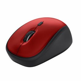 Trust 24550 Ratón Inalámbrico Mini Yvi+ Silent 83% Reciclado 12 Meses Batería 1600 DPI Rojo