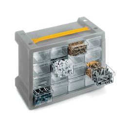 Terry Cajonera para Tornilleria n16 con 16 Cajones Transparente 27,9 x 15 x 19,5 cm