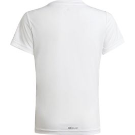 Camiseta de Manga Corta Infantil Adidas Blanco XL