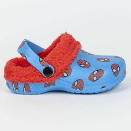 Cerdá Zapatillas de casa tipo zueco de borreguillo Spiderman, cálidas y cómodas, color azul, para niños Tallas 26-27 Cerdá Zapatillas de casa tipo zueco de borreguillo Spiderman, cálidas y cómodas, color azul, para niños Tallas 26-27
