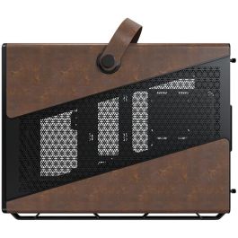 Montech Heritage 30 Pro TG Black/Brown Midi Tower para PC Negro micro ATX, Mini-ITX, Imitación piel