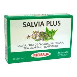 INTEGRALIA Salvia Plus 60 Cap. Suplemento Vegano con Probióticos, Salvia, Cola de Caballo, Valeriana, Tila y Azafrán Precio: 13.4999997. SKU: B1JR5TL8G8