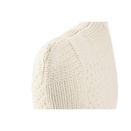 DKD Home Decor Cojín Urban 45x45 cm Crudo de Poliéster, de Punto con Cremallera (Pack 2 unidades)