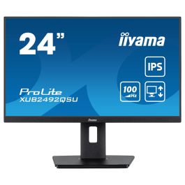 iiyama ProLite XUB2492QSU-B1 Monitor 61cm 24" 2560x1440 WQHD IPS 0.5ms 100Hz HDMI DP USB Altavoces Pivot Negro