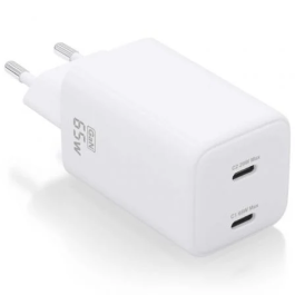 AISENS - CARGADOR GaN 65W, 2xUSB-C PD3.0 QC4.0, BLANCO Precio: 12.50000059. SKU: B1KAKBN9TE