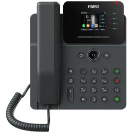Fanvil V61W Teléfono IP empresarial con cable, Negro, 4 líneas, Gigabit Ethernet, PoE, Wi-Fi 6, USB-Port