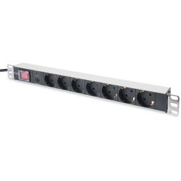 DIGITUS Regleta 1HE de Aluminio con 7 Tomas Tipo F, Protección Sobrecarga 4000W, Cable 2m, Interruptor On/Off Precio: 50.58999957. SKU: B18HGZEXZG
