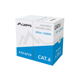 Lanberg LCS6-11CU-0305-S cable de red Gris 305 m Cat6 SF/UTP (S-FTP) Precio: 283.50000041. SKU: S5609307